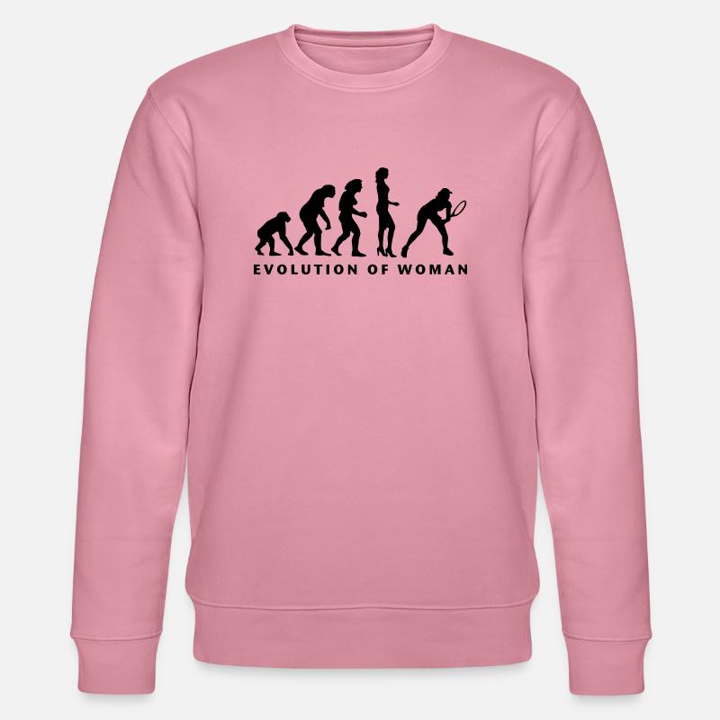 evolution_female_tennis_b_1c - Stanley/Stella Unisex Bio-Sweatshirt CHANGER  - Lila Traum