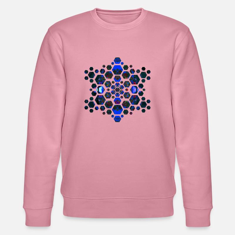 Psychedelic Hexagon I - Stanley/Stella Unisex Bio-Sweatshirt CHANGER  - Lila Traum