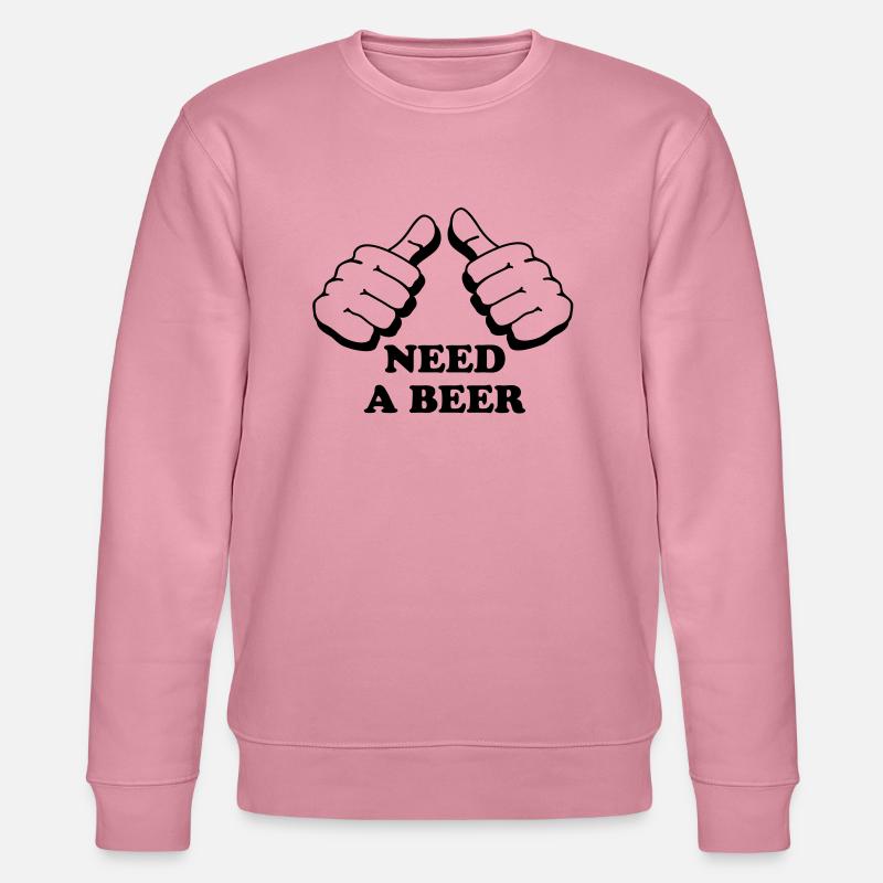 I need a beer - Stanley/Stella Unisex Bio-Sweatshirt CHANGER  - Lila Traum