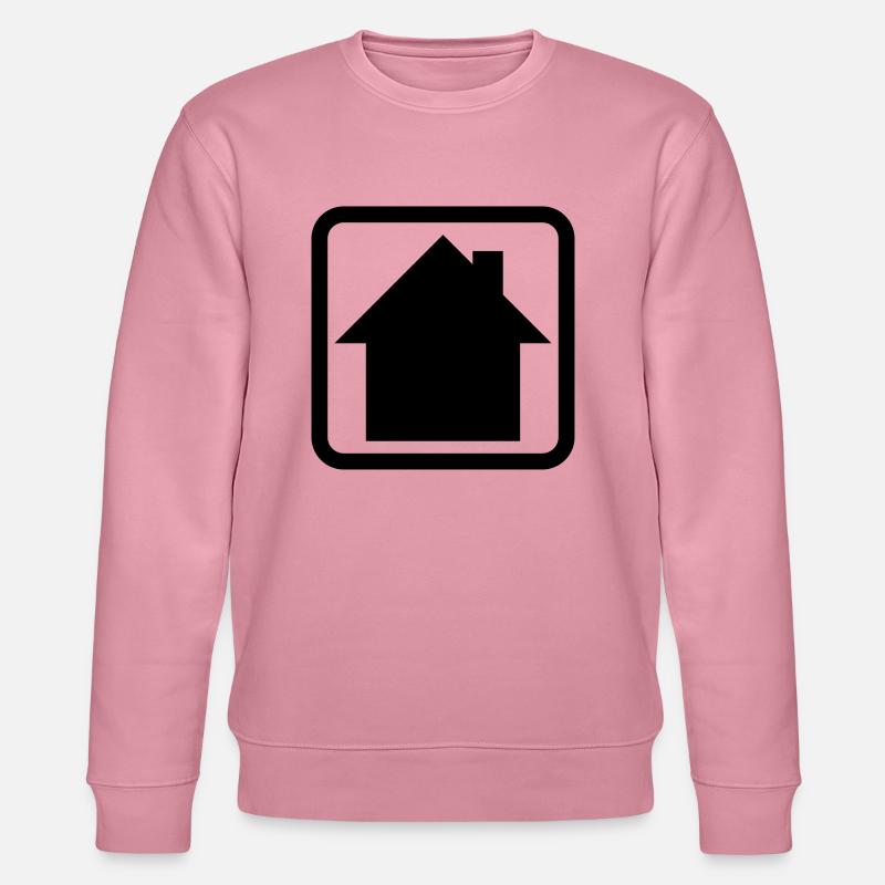 Haus Logo Button Symbol - Stanley/Stella Unisex Bio-Sweatshirt CHANGER  - Lila Traum