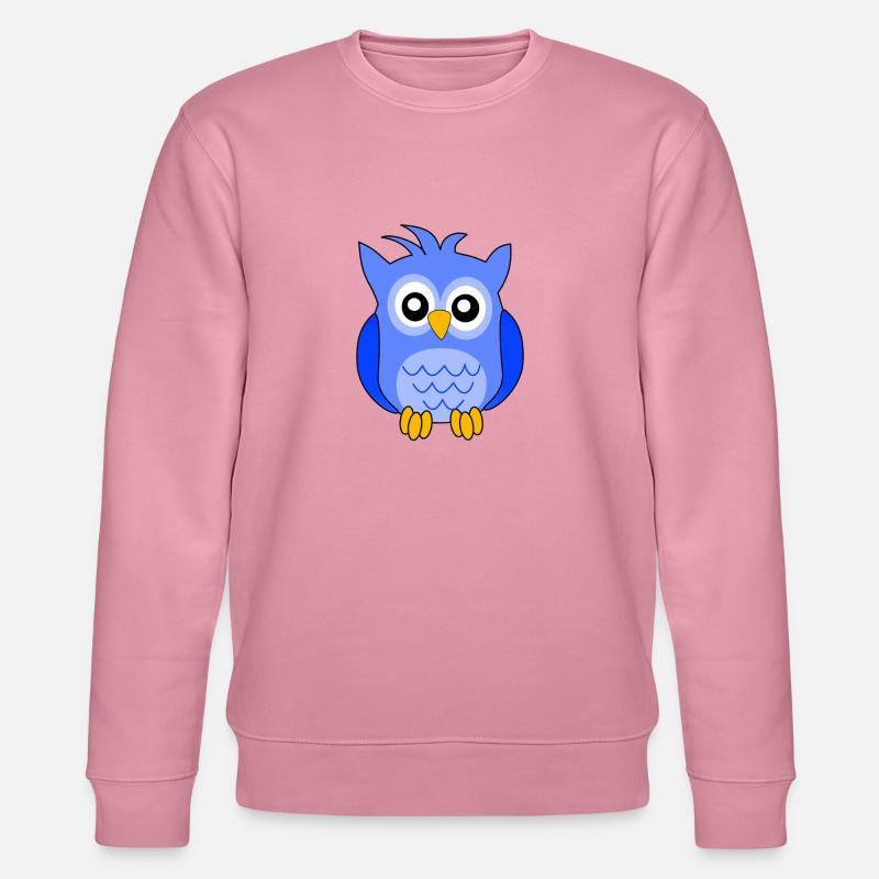 Hibou bleu - Stanley/Stella Unisex Bio-Sweatshirt CHANGER  - Lila Traum