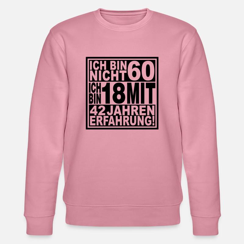 Ich bin nicht 60 ... - Stanley/Stella Unisex Bio-Sweatshirt CHANGER - Lila Traum