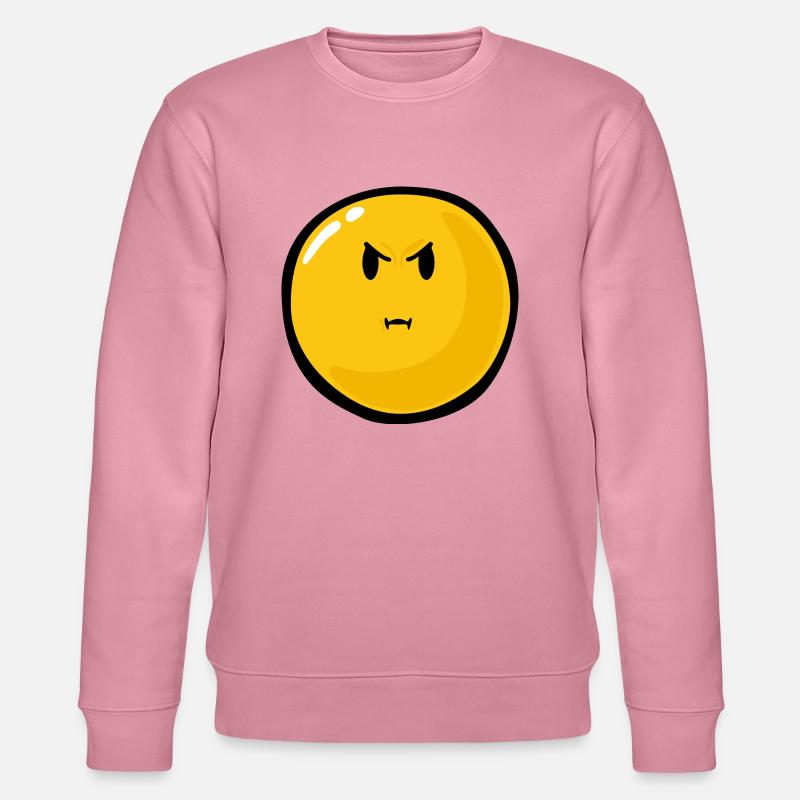 Smiley Anger Bitter - Stanley/Stella Unisex Bio-Sweatshirt CHANGER  - Lila Traum