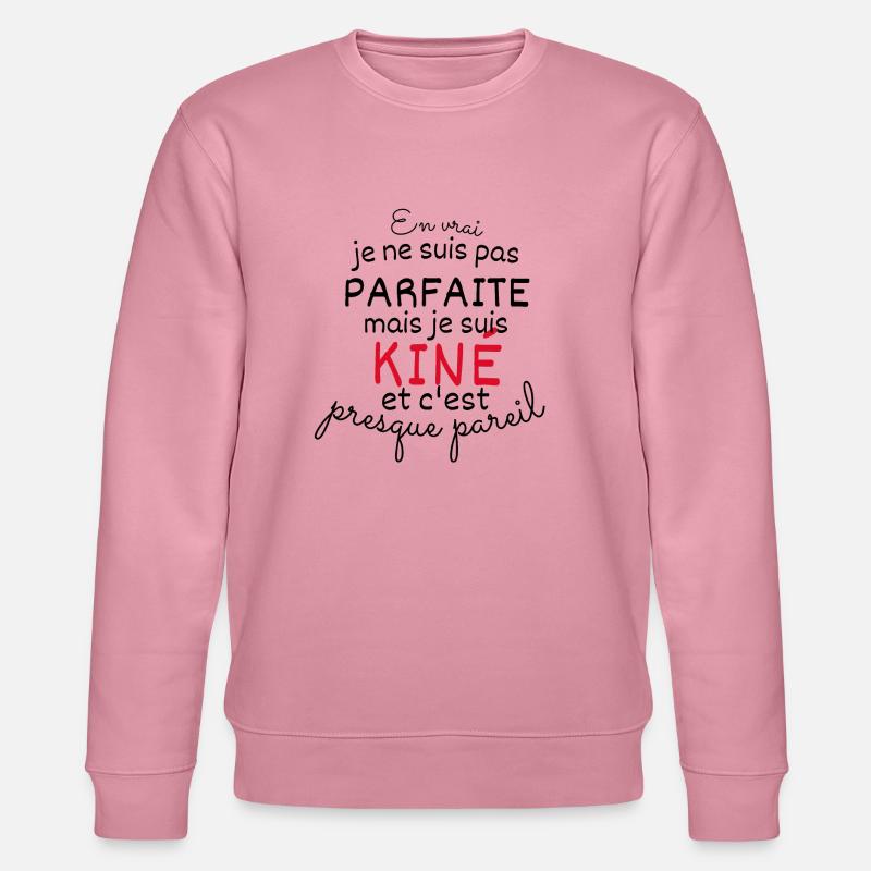 In Wirklichkeit nicht perfekt, aber ich bin ein Physiotherapeut - Stanley/Stella Unisex Bio-Sweatshirt CHANGER  - Lila Traum
