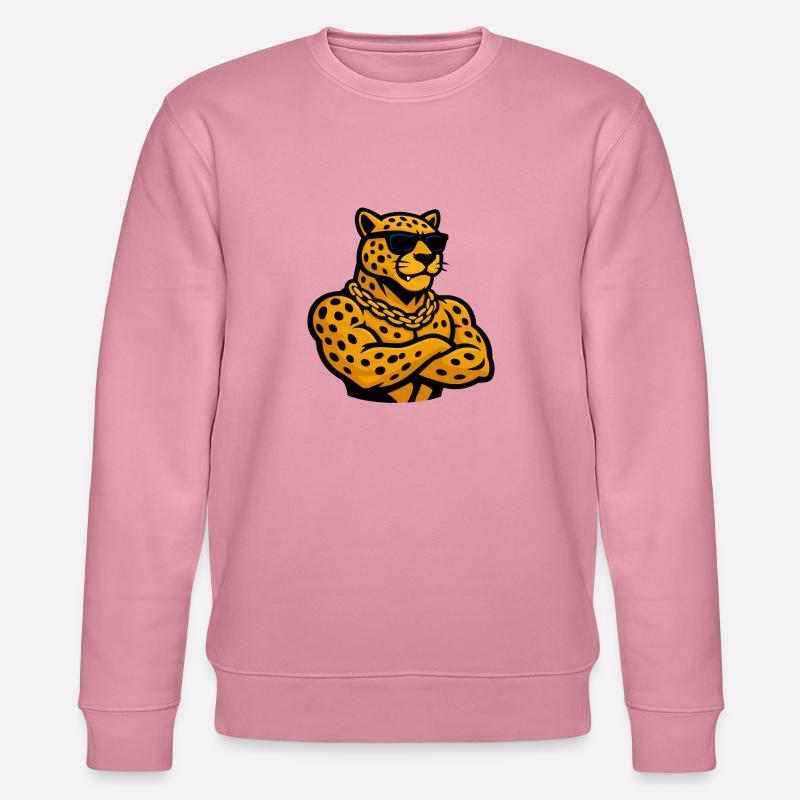 Bande dessinée Guépard léopard - Sweat bio CHANGER Stanley/Stella Unisexe - lilas onirique