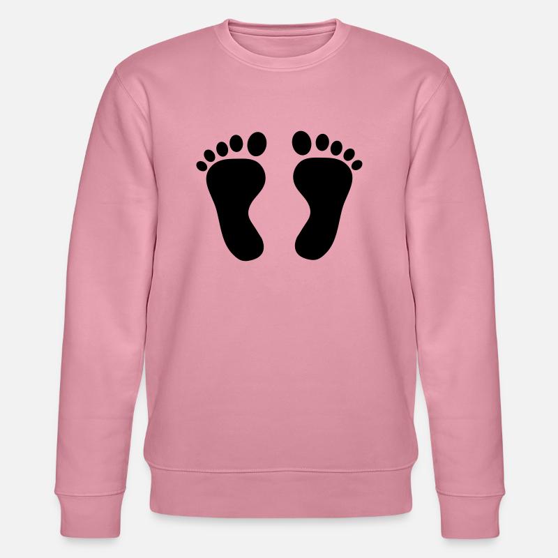 Baby Inside foot - Stanley/Stella Unisex Bio-Sweatshirt CHANGER  - Lila Traum