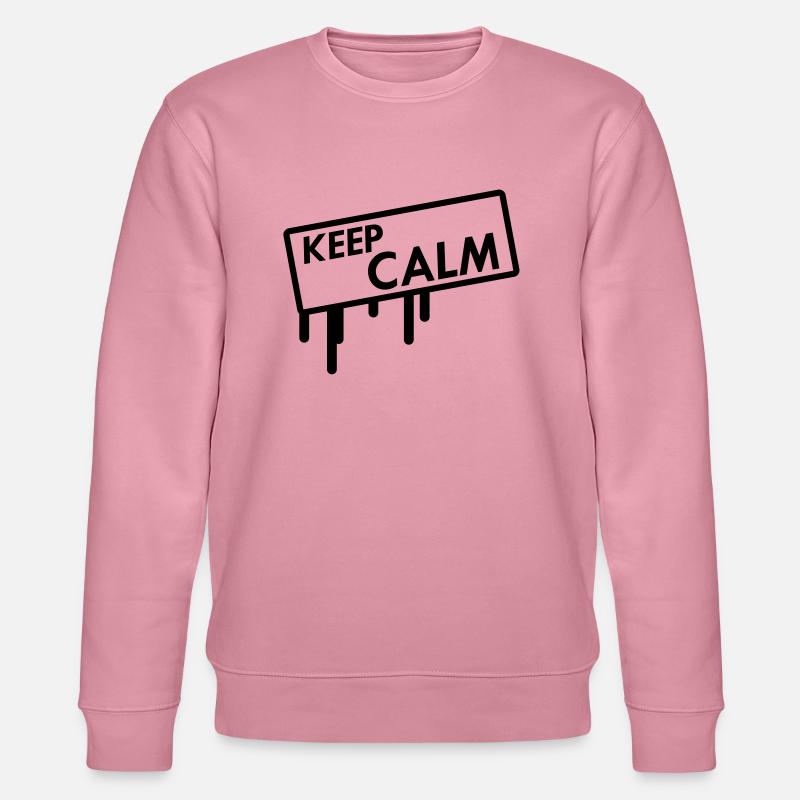 keep calm - Stanley/Stella Unisex Bio-Sweatshirt CHANGER  - Lila Traum