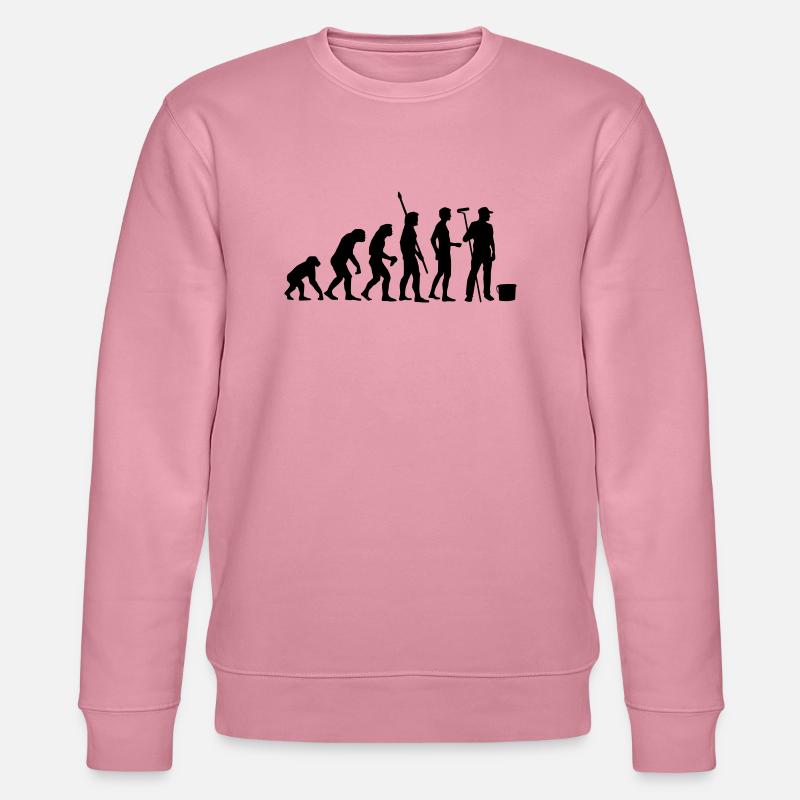 evolution_maler_b - Stanley/Stella CHANGER Unisex Organic Sweatshirt - lilac dream