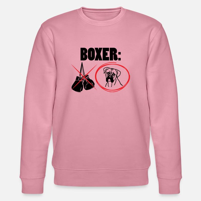 Hund / Boxer: Boxer - Stanley/Stella Unisex Bio-Sweatshirt CHANGER  - Lila Traum