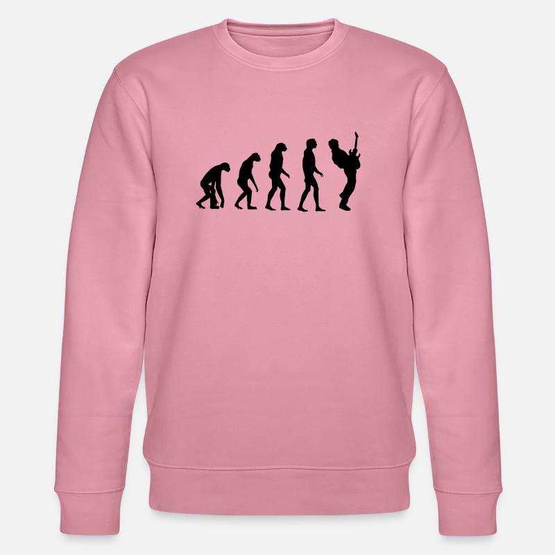 Guitar Player Evolution - Stanley/Stella Unisex Bio-Sweatshirt CHANGER  - Lila Traum