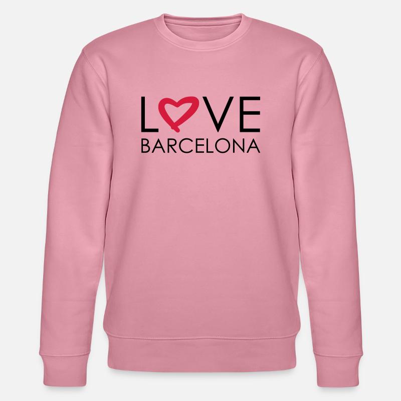 love barcelona - Stanley/Stella Unisex Bio-Sweatshirt CHANGER  - Lila Traum