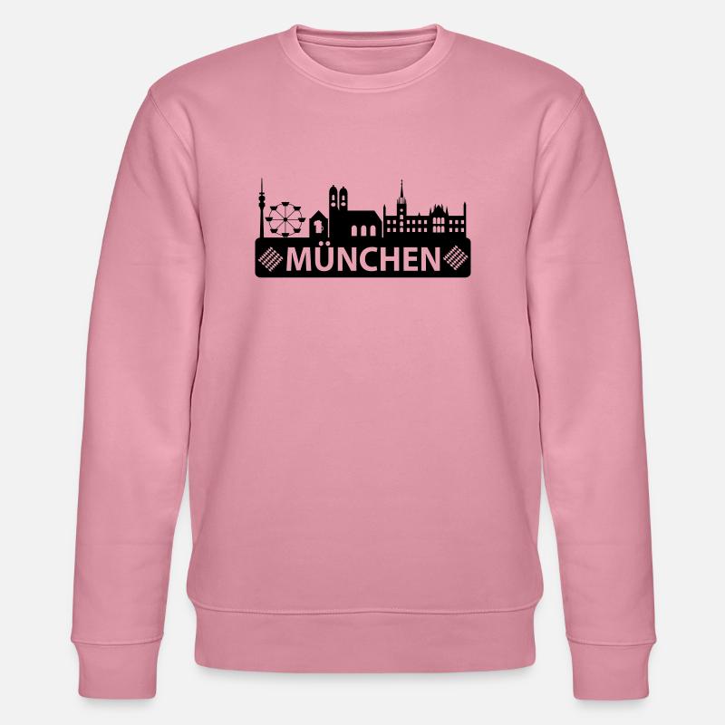 Skyline München - - Stanley/Stella Unisex Bio-Sweatshirt CHANGER  - Lila Traum