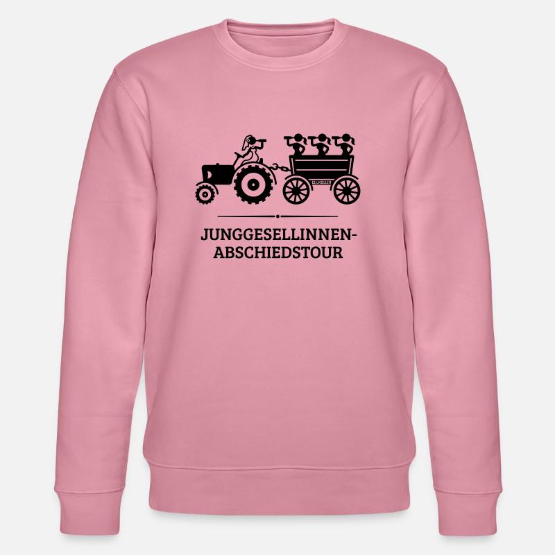 Junggesellinnen-Abschiedstour Mit Trecker (JGA V2) - Stanley/Stella Unisex Bio-Sweatshirt CHANGER  - Lila Traum