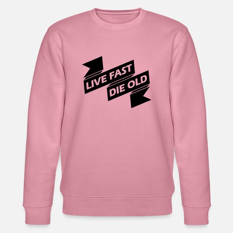 Live Fast Die - Stanley/Stella Unisex Bio-Sweatshirt CHANGER  - Lila Traum