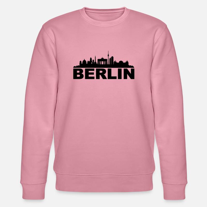 Skyline - Berlin Text - Stanley/Stella Unisex Bio-Sweatshirt CHANGER  - Lila Traum