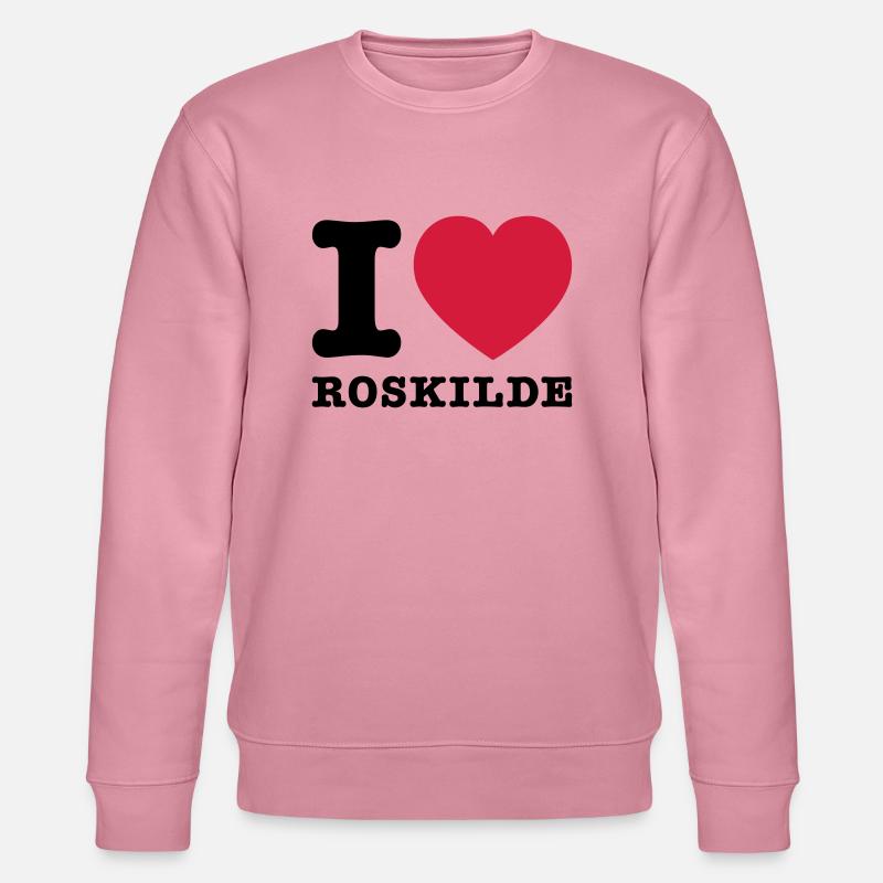 I Love Roskilde 2 - Stanley/Stella Unisex Bio-Sweatshirt CHANGER  - Lila Traum