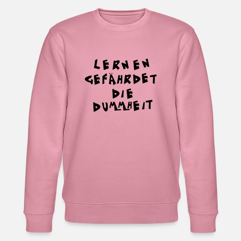 Lernen gefährdet die Dummheit - Stanley/Stella Unisex Bio-Sweatshirt CHANGER  - Lila Traum