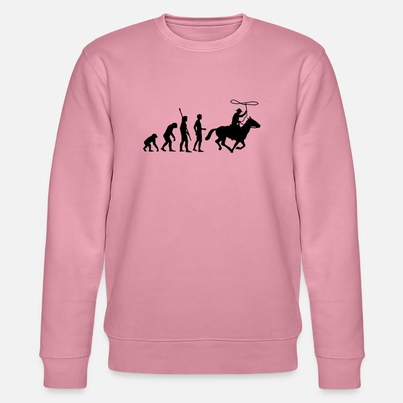 evolution_cowboy - Stanley/Stella Unisex Bio-Sweatshirt CHANGER  - Lila Traum