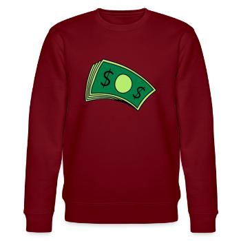 Money Piles of Bills - Stanley/Stella CHANGER Unisex Organic Sweatshirt - lilac dream - Front - Jaron (178cm) & Liana (172cm)