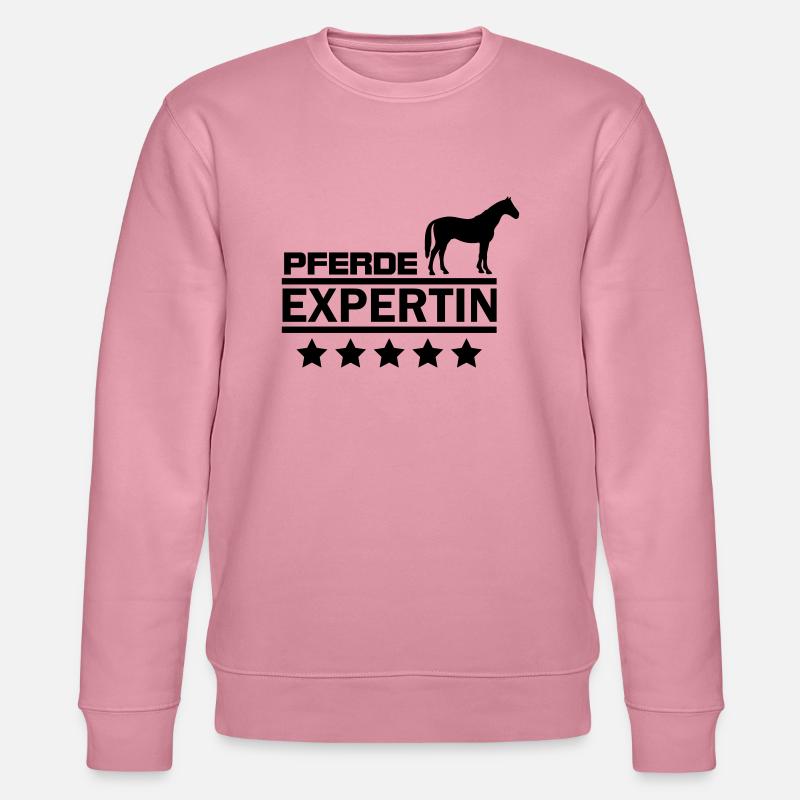 pferde expertin - Stanley/Stella Unisex Bio-Sweatshirt CHANGER  - Lila Traum