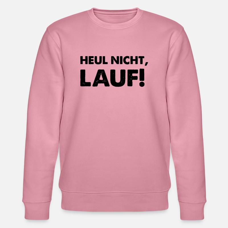 heul nicht lauf - Stanley/Stella Unisex Bio-Sweatshirt CHANGER  - Lila Traum