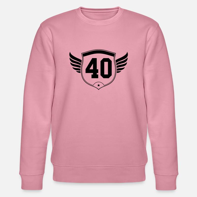 40 wappen design - Stanley/Stella Unisex Bio-Sweatshirt CHANGER - Lila Traum