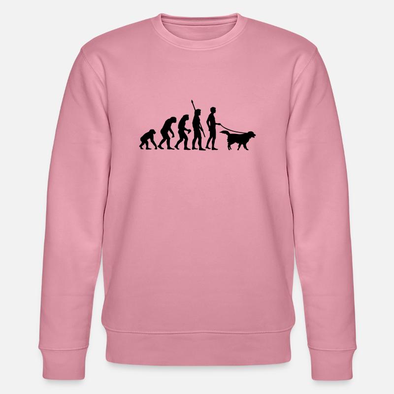 evolution_dog - Stanley/Stella CHANGER Unisex Organic Sweatshirt - lilac dream