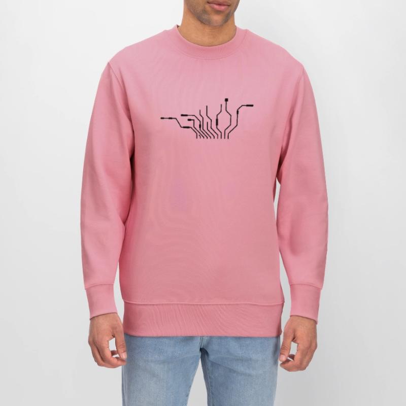 pc wires processor cpu wire cabling compu Stanley/Stella CHANGER Unisex Organic Sweatshirt