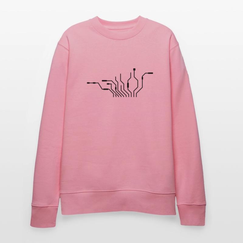 pc wires processor cpu wire cabling compu Stanley/Stella CHANGER Unisex Organic Sweatshirt