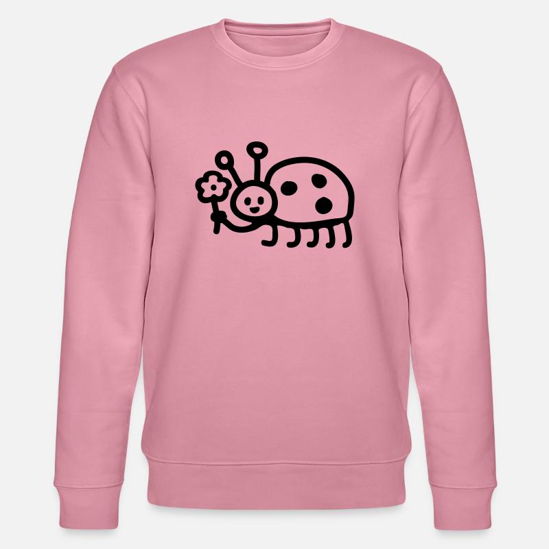 Coccinelle - Fleur - Line - Sweat bio CHANGER Stanley/Stella Unisexe - lilas onirique