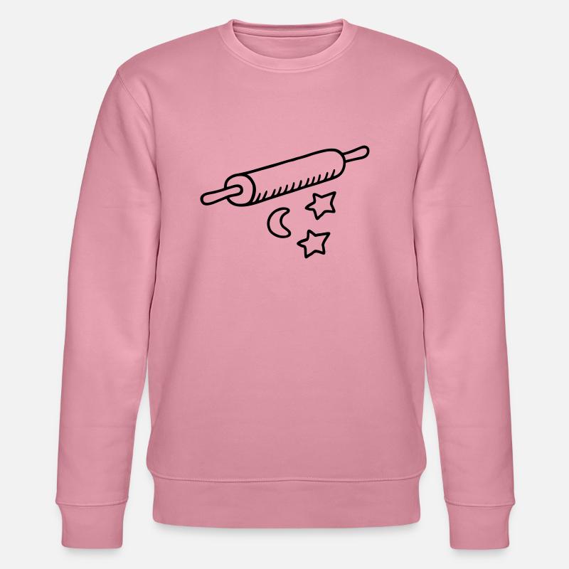 Plätzchen backen - Nudelholz - Stanley/Stella Unisex Bio-Sweatshirt CHANGER - Lila Traum