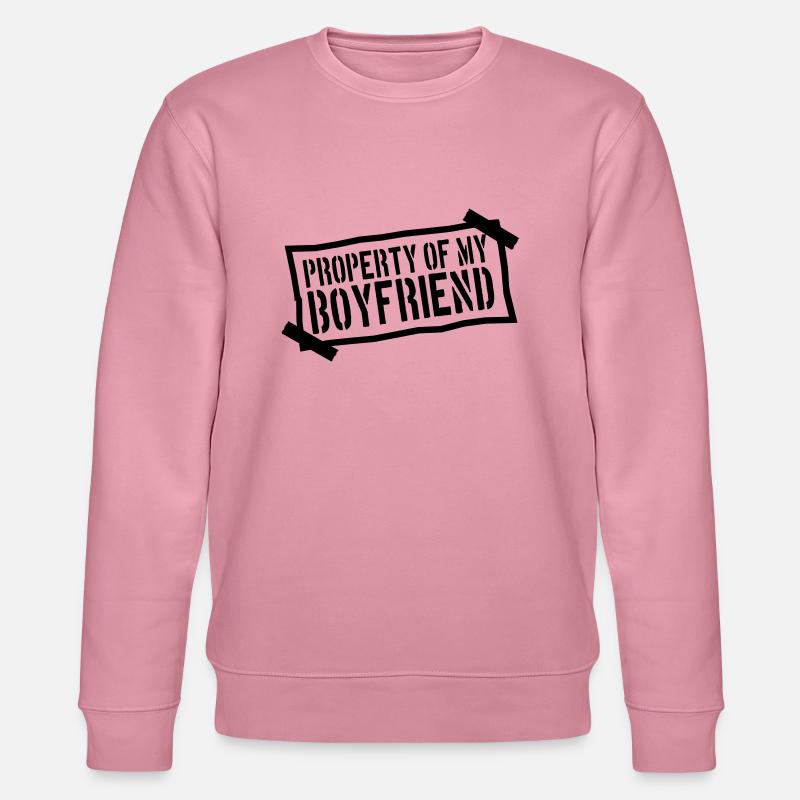 note papir fast på papir ejendom af min boyfr - Stanley/Stella økologisk unisex-sweatshirt CHANGER - lilla drøm