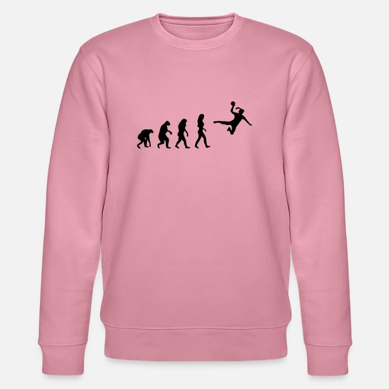 frauenhandball evolution - Stanley/Stella Unisex Bio-Sweatshirt CHANGER  - Lila Traum