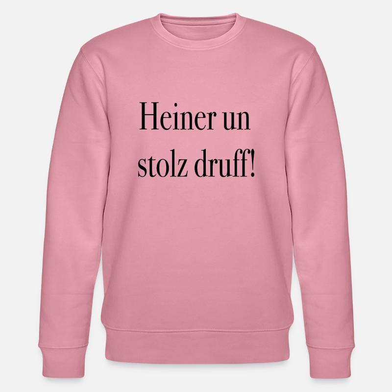 Heiner un stolz druff ! - Stanley/Stella Unisex Bio-Sweatshirt CHANGER  - Lila Traum