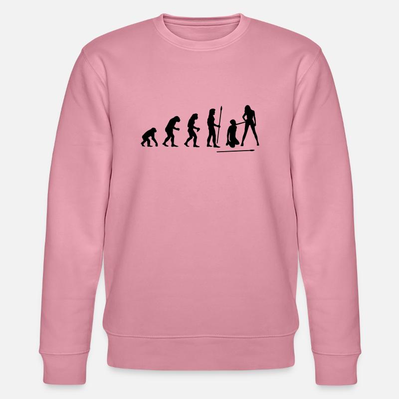 evolution_wedding1 - Stanley/Stella Unisex Bio-Sweatshirt CHANGER  - Lila Traum
