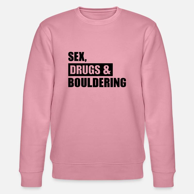 Bouldern - Stanley/Stella Unisex Bio-Sweatshirt CHANGER  - Lila Traum