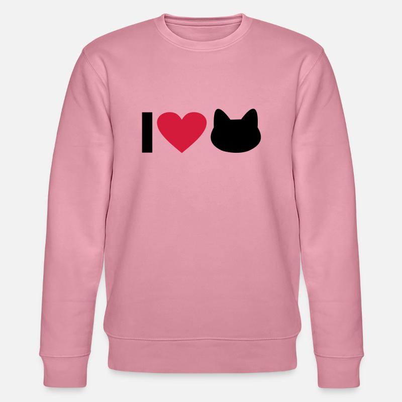 katze - Stanley/Stella Unisex Bio-Sweatshirt CHANGER  - Lila Traum
