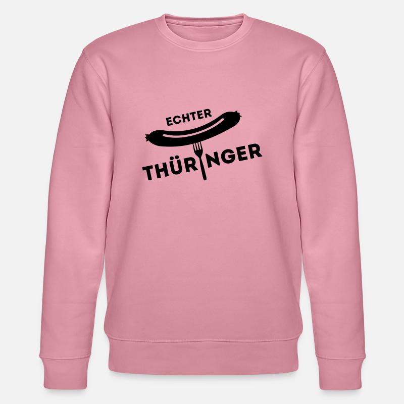 Real Thuringia - sausage fork - Stanley/Stella CHANGER Unisex Organic Sweatshirt - lilac dream