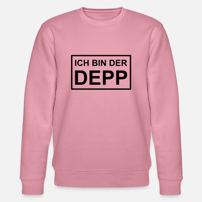 Ich bin der Depp - Schild - Stanley/Stella Unisex Bio-Sweatshirt CHANGER  - Lila Traum