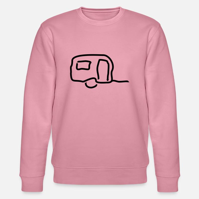 wohnwagen Umriss 2 - Stanley/Stella Unisex Bio-Sweatshirt CHANGER  - Lila Traum
