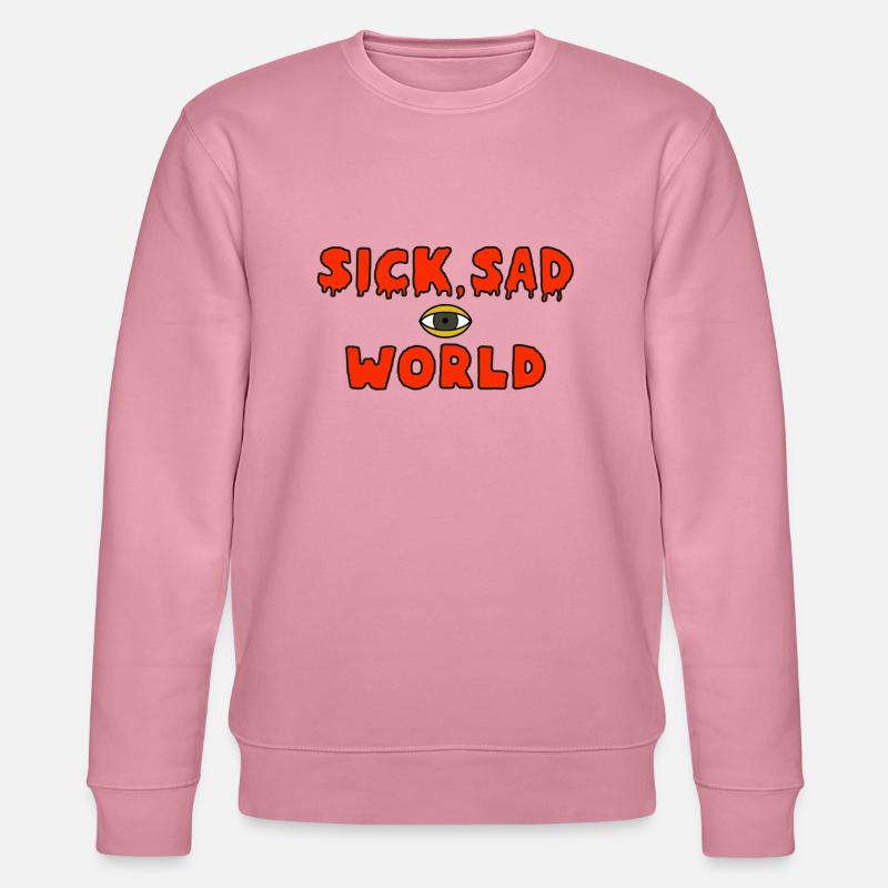 Sick sad world - Stanley/Stella Unisex Bio-Sweatshirt CHANGER  - Lila Traum