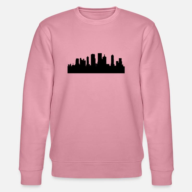 Skyscraper city - Stanley/Stella Unisex Bio-Sweatshirt CHANGER  - Lila Traum