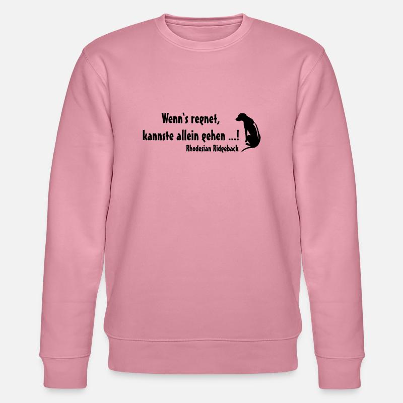 Rhodesian Ridgeback Regen - Stanley/Stella Unisex Bio-Sweatshirt CHANGER  - Lila Traum