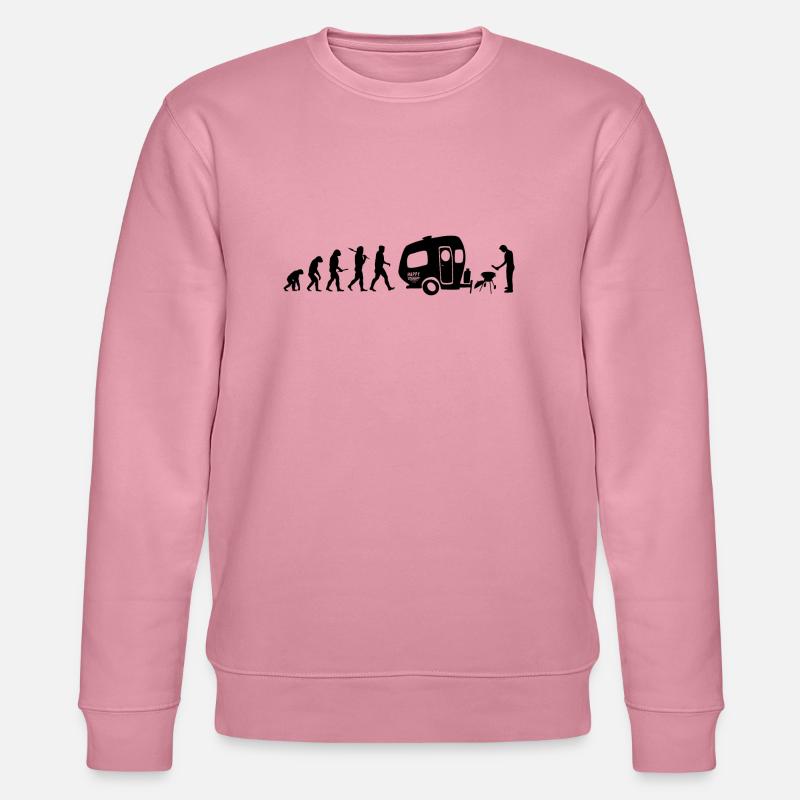 happy_evolution_camper - Stanley/Stella Unisex Bio-Sweatshirt CHANGER  - Lila Traum