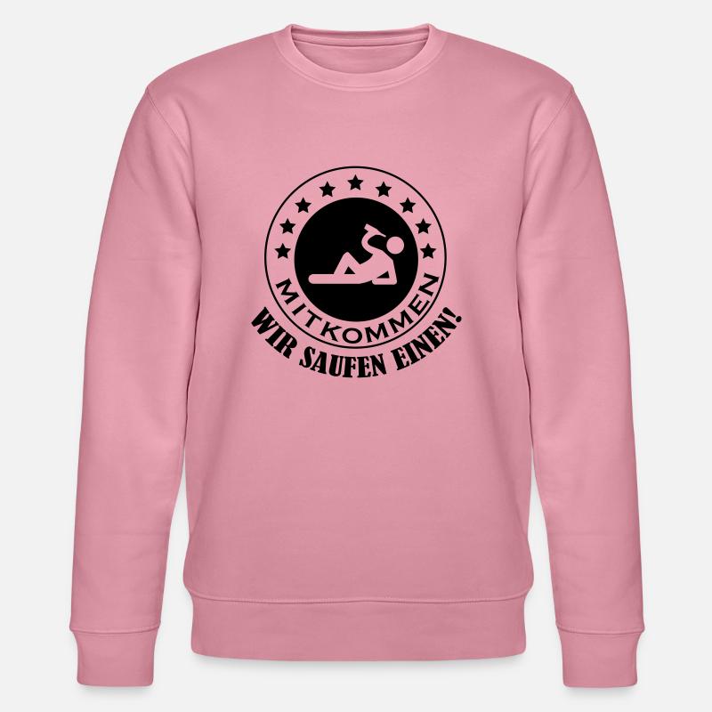 mitkommen_wir_saufen_einen_001 - Stanley/Stella Unisex Bio-Sweatshirt CHANGER - Lila Traum