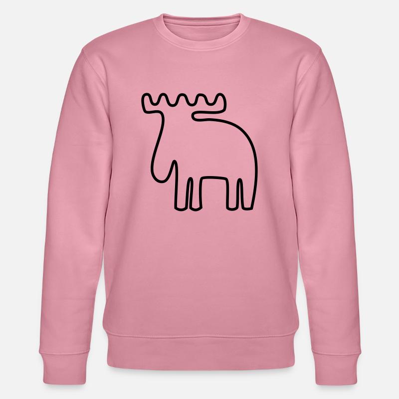 Elch - Stanley/Stella Unisex Bio-Sweatshirt CHANGER  - Lila Traum
