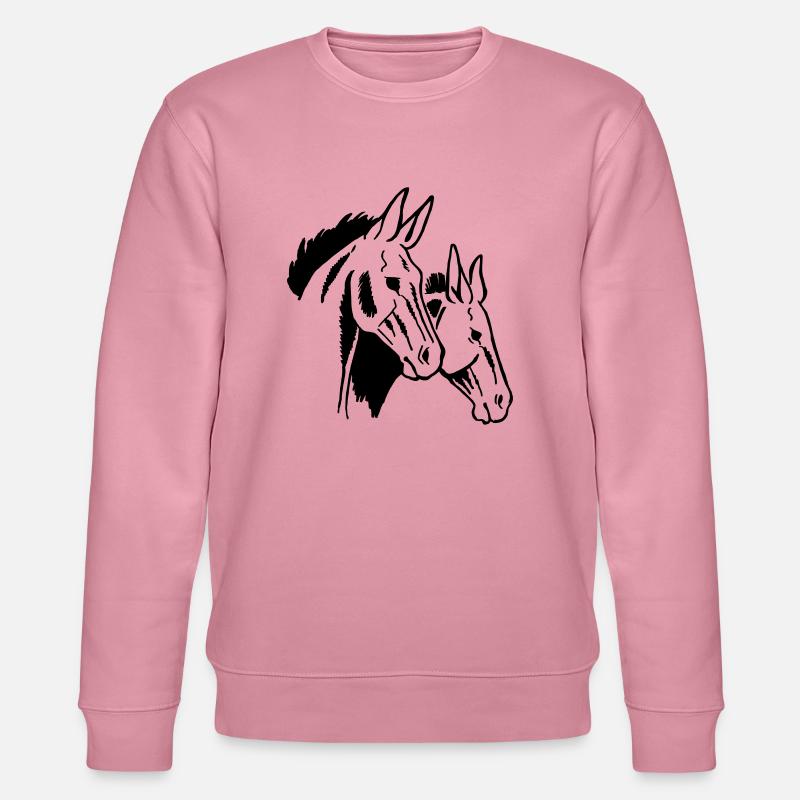 Zwei Maultiere - Stanley/Stella Unisex Bio-Sweatshirt CHANGER  - Lila Traum