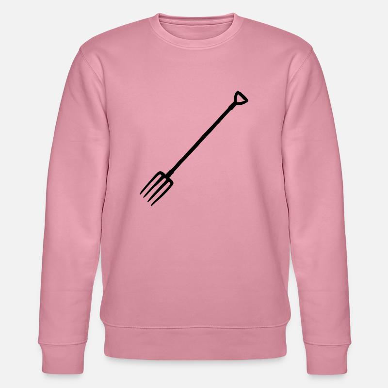 Silhouette Mistgabel Heugabel - Stanley/Stella Unisex Bio-Sweatshirt CHANGER  - Lila Traum
