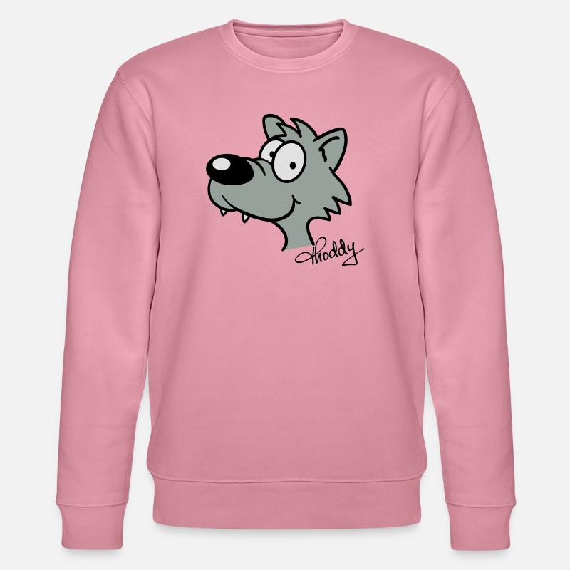 Wolf beflockbar - Stanley/Stella Unisex Bio-Sweatshirt CHANGER  - Lila Traum