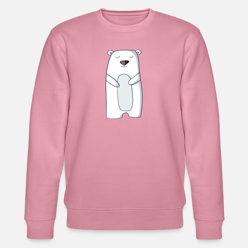 Eisbär - Stanley/Stella Unisex Bio-Sweatshirt CHANGER  - Lila Traum